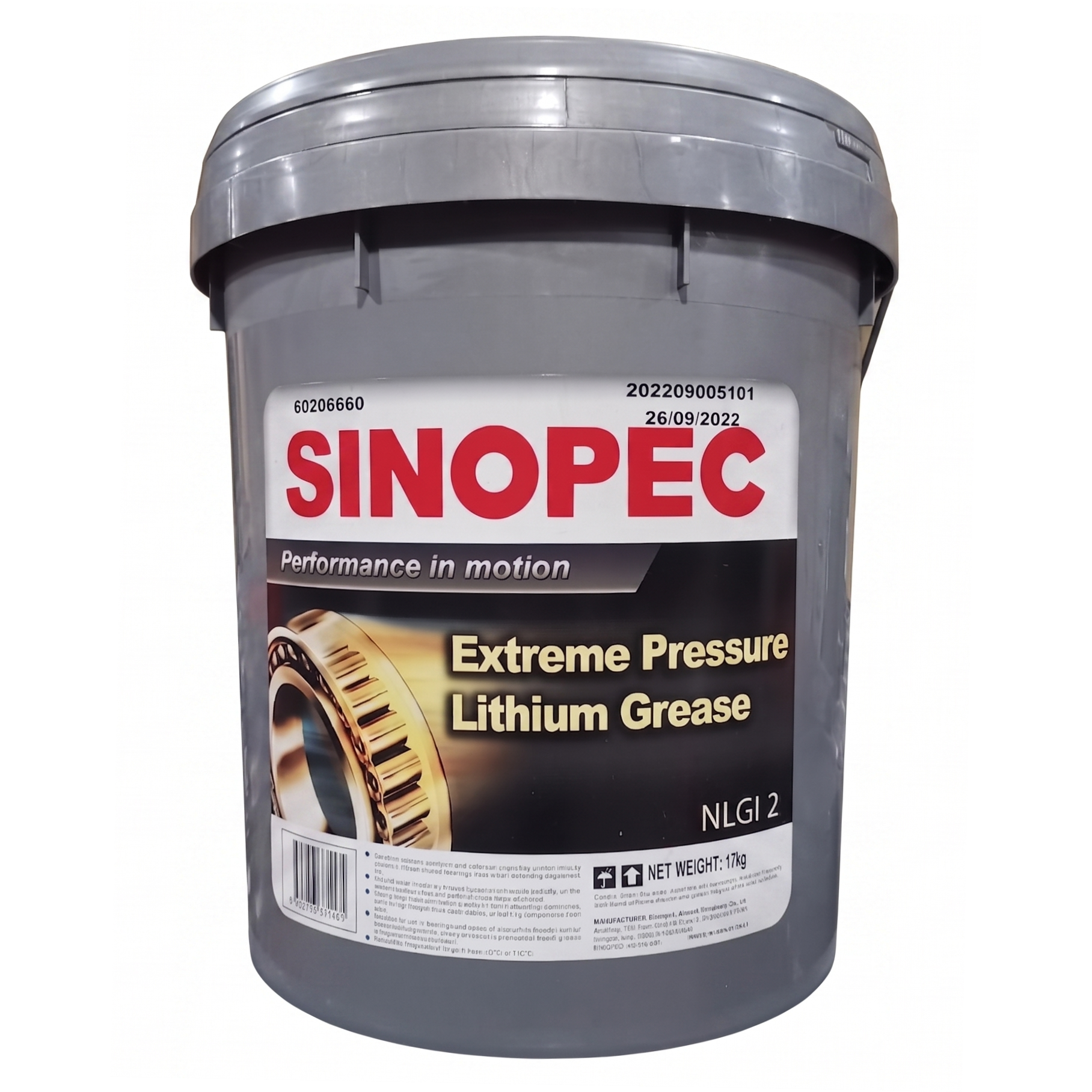 Mỡ Sinopec Lithium EP NLGI 2