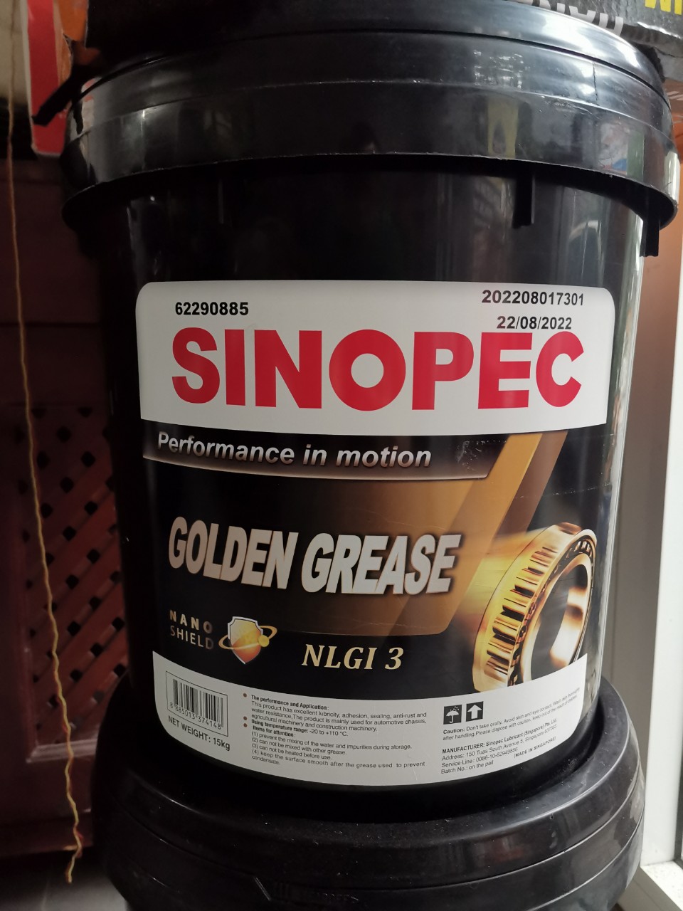 Mỡ Sinopec Golden Grease NLGI 3