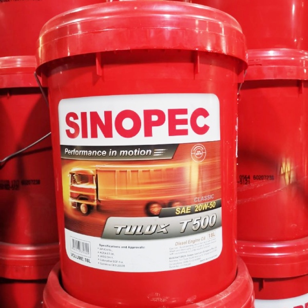 Nhớt động cơ diesel Sinopec Tulux T500 CI-4/SL 20W-50