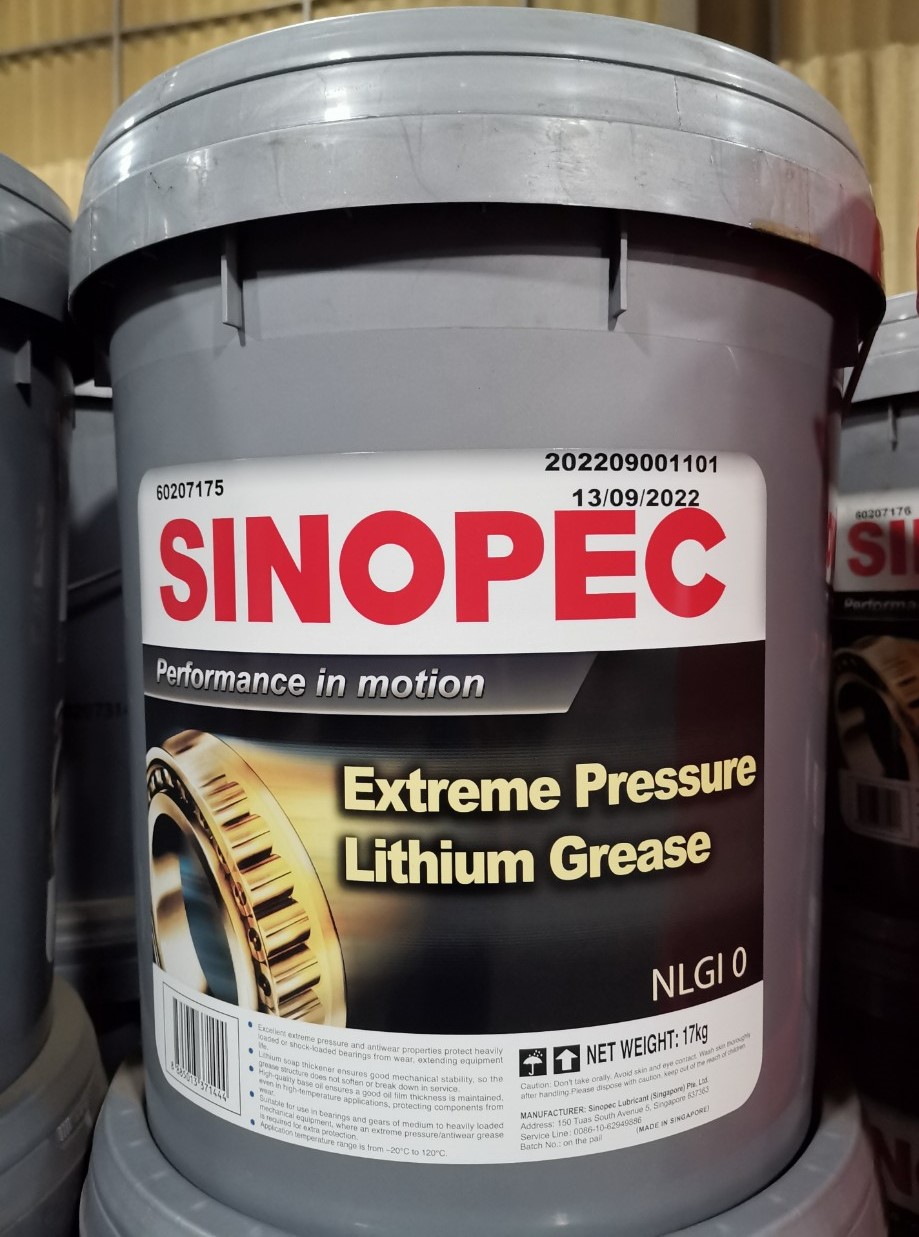 Mỡ Sinopec Lithium EP NLGI 0