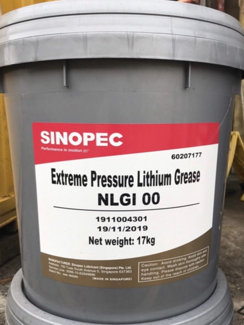 Mỡ Sinopec Lithium EP NLGI 00