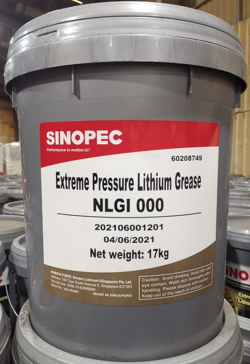 Mỡ Sinopec Lithium EP NLGI 000