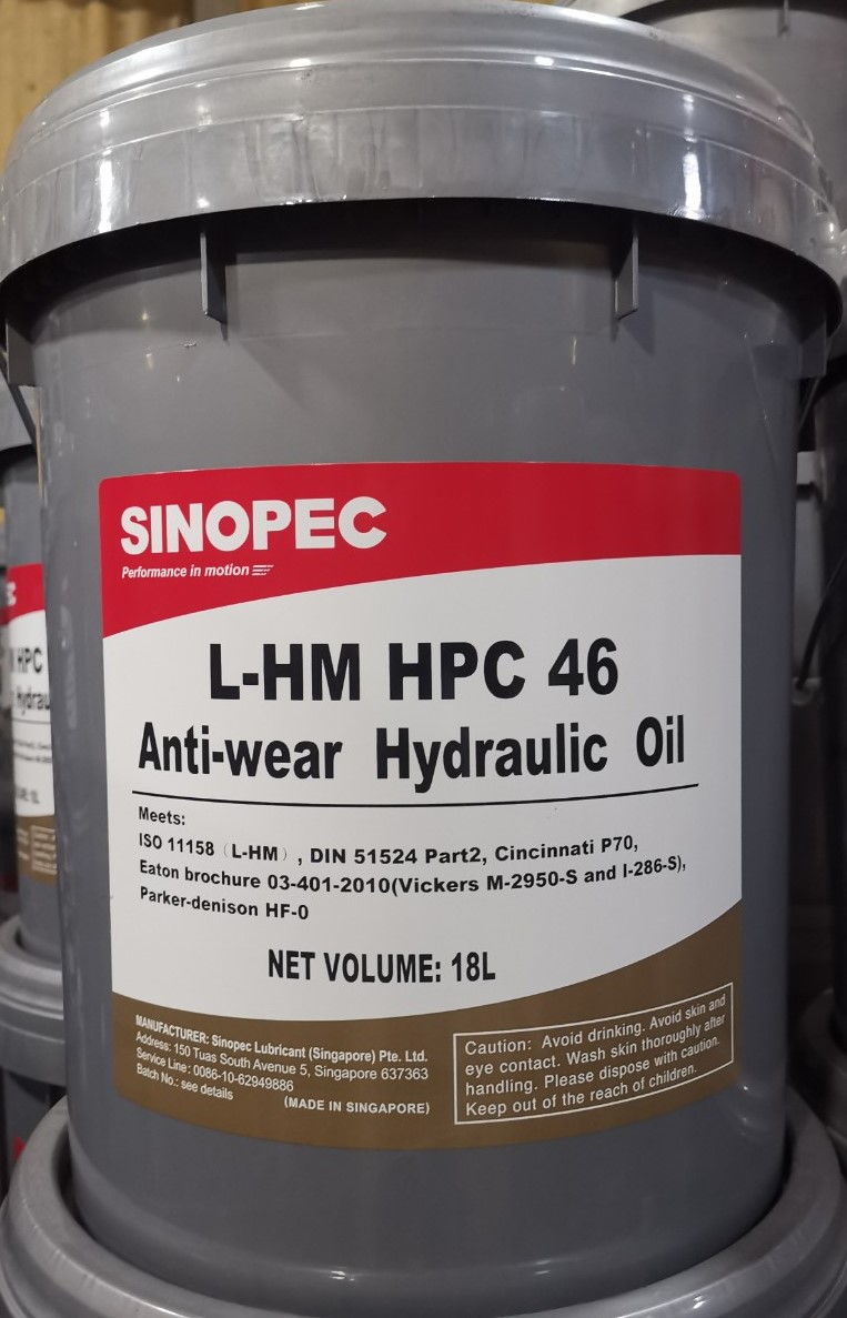 Nhớt thủy lực Sinopec L-HM HPC 46