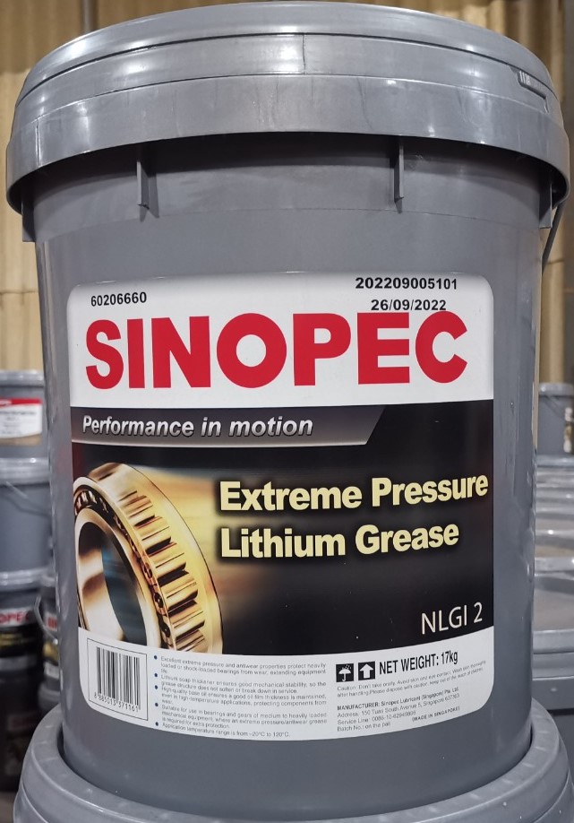 Mỡ Sinopec Lithium EP NLGI 2