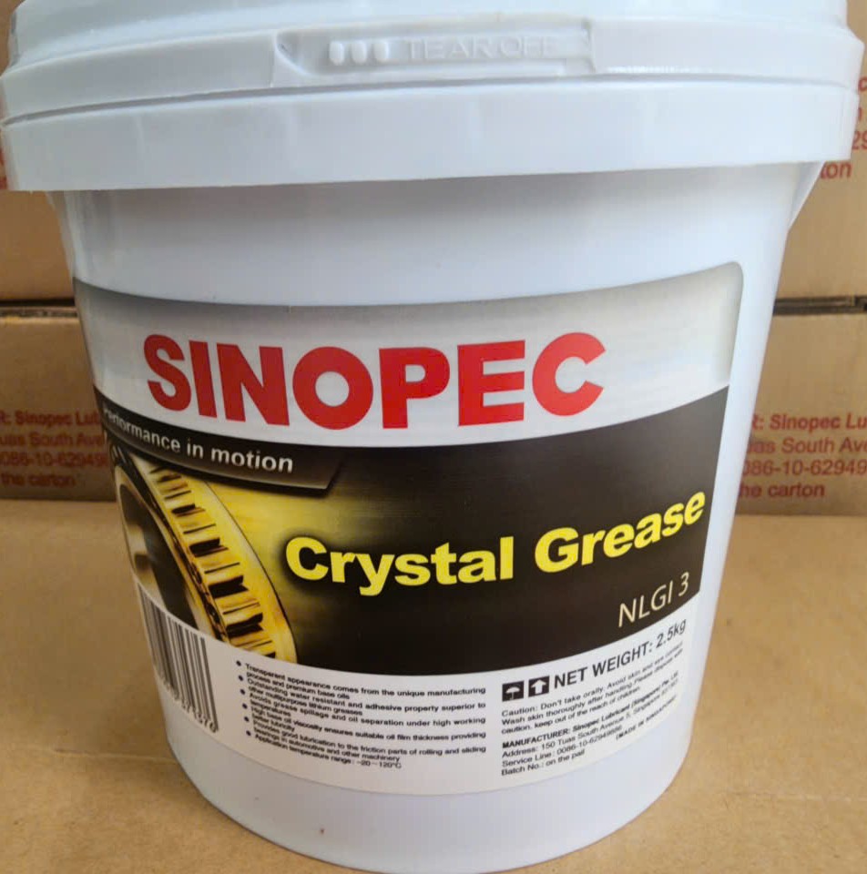Mỡ Sinopec Crystal NLGI 3 - 2.5Kg