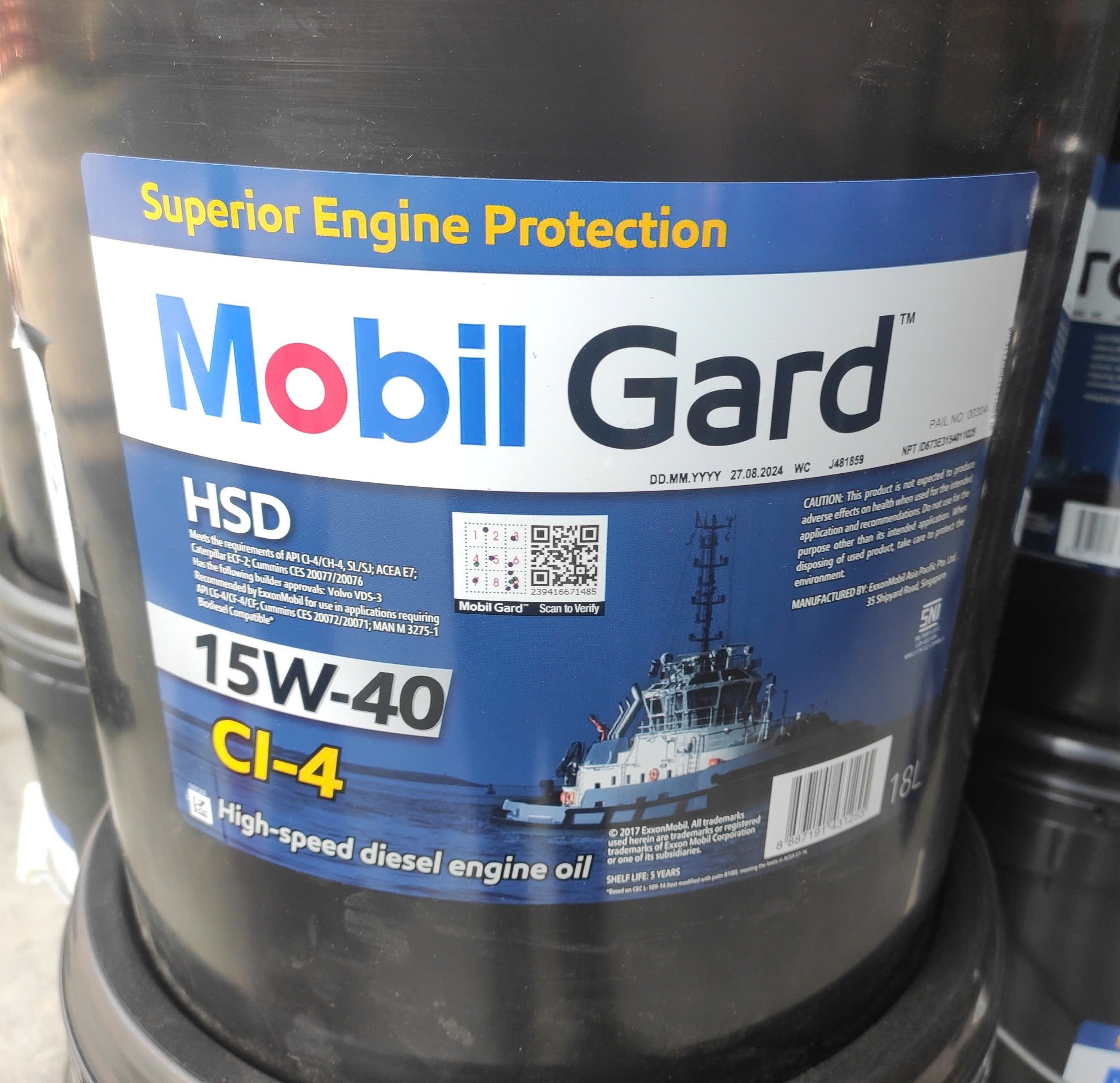 Dầu Mobi Gard HD 15W40