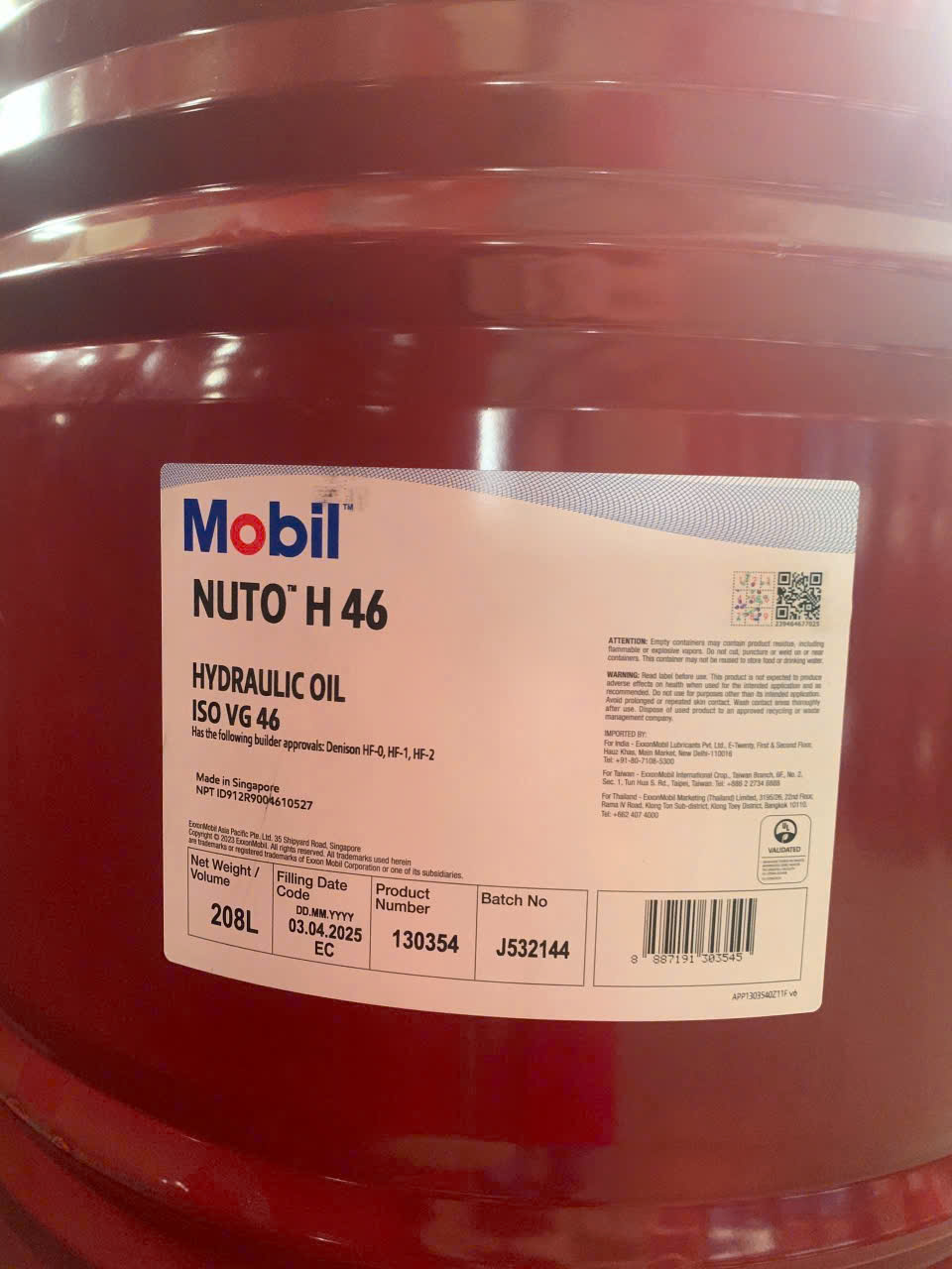 Dầu thủy lực Mobil Nuto H 46